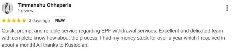 Google review by Timmanshu Chhaperia