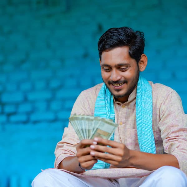 Trusted by thousands - Man with money