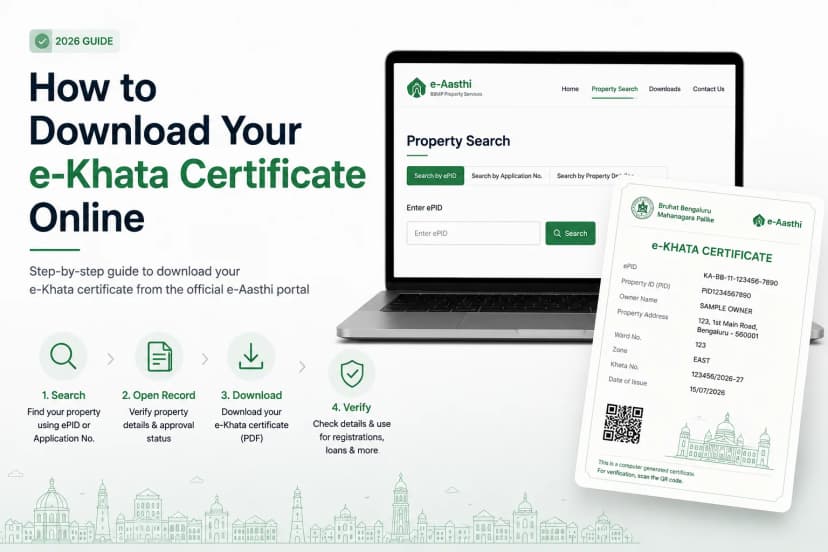 How to Download Your e-Khata Certificate Online