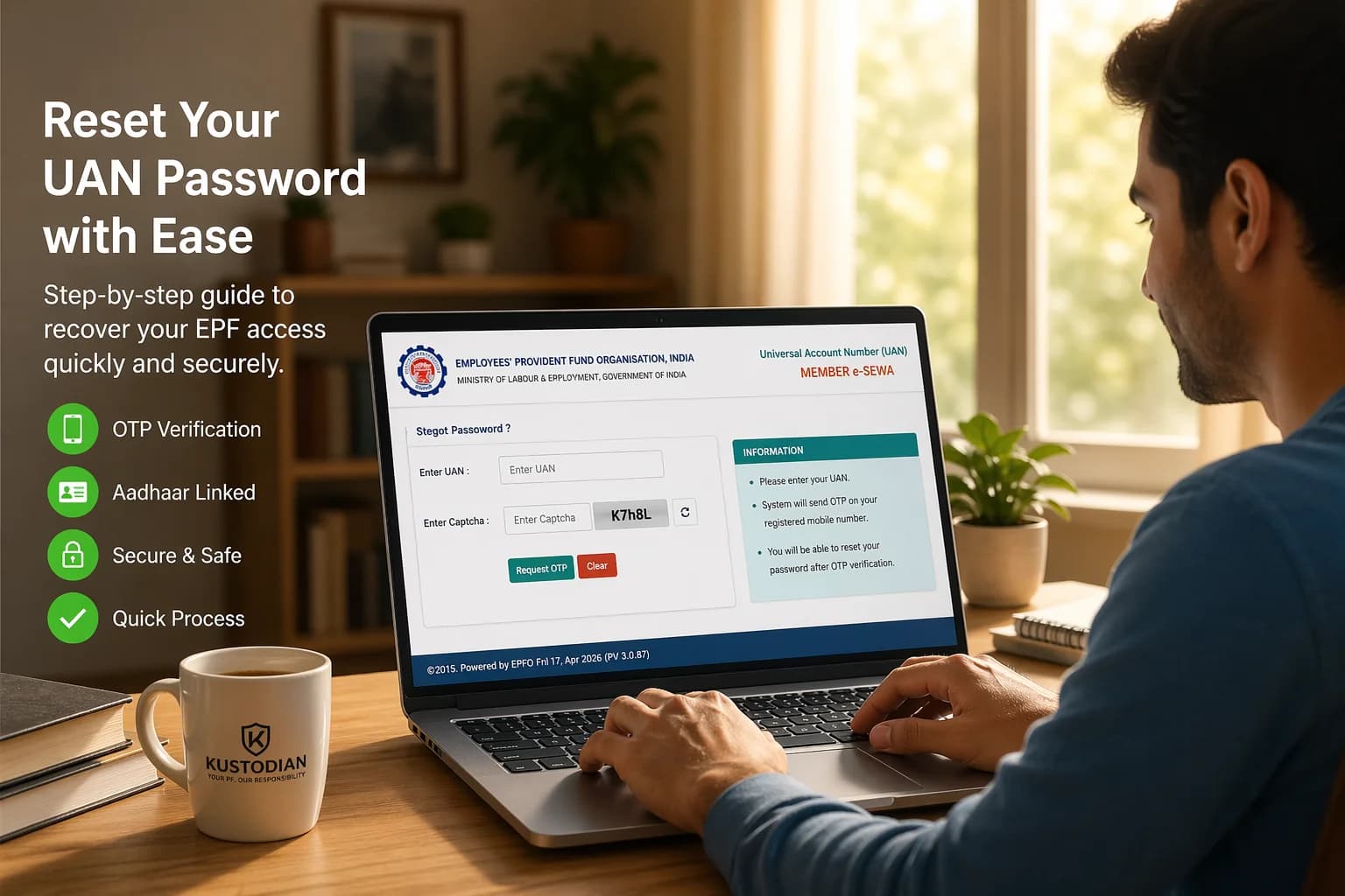 UAN Password Reset (2026 Guide): How to Reset or Recover Your EPF Login