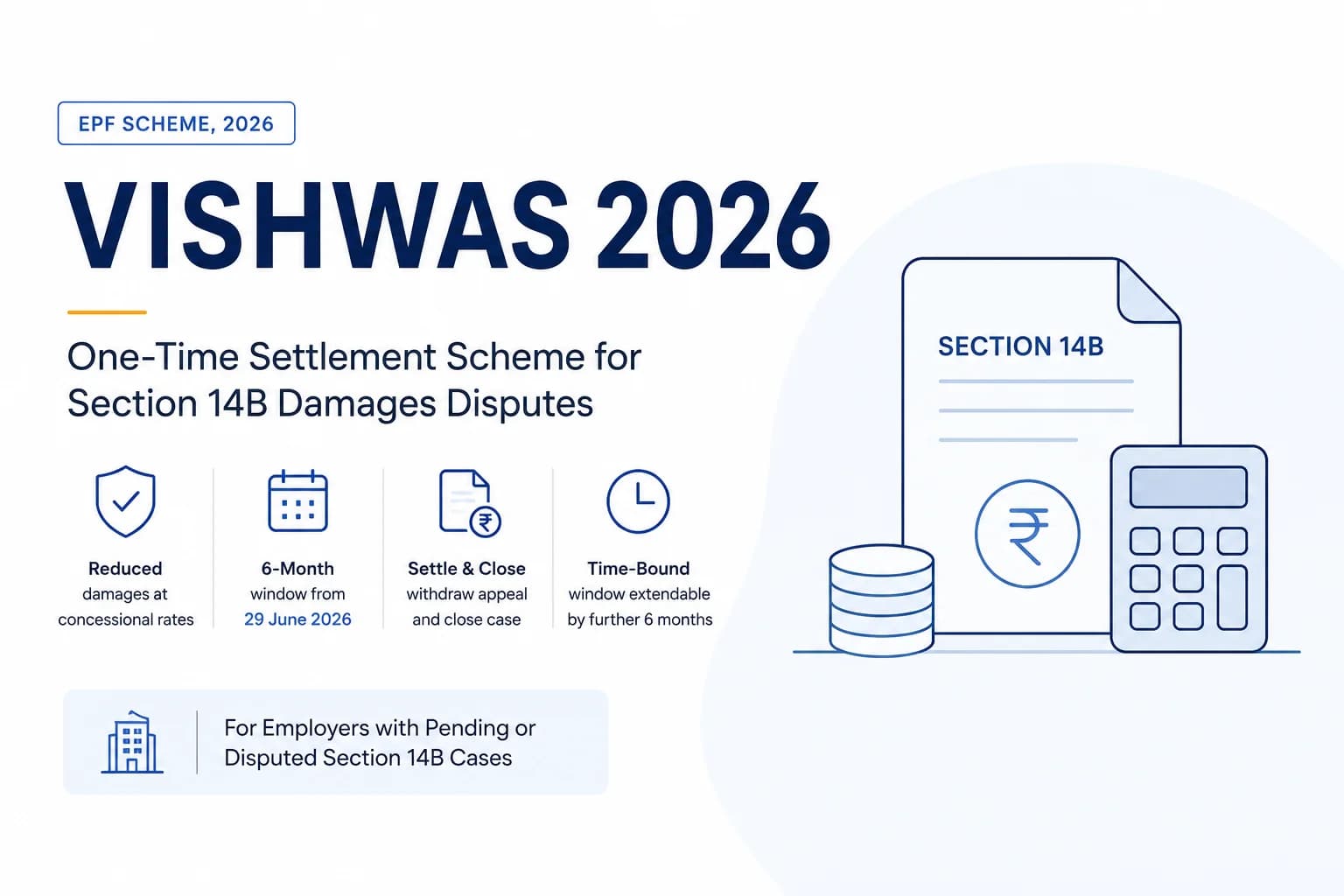 VISHWAS 2026 Scheme: Eligibility, Penalty Relief & How to Apply (Employer's Guide)